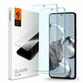Zaščitno Kaljeno Steklo za telefon XIAOMI 12T / 12T PRO Spigen Glas.Tr Slim / 2 kom.