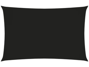 VIDAXL Senčno jadro oksford blago pravokotno 2x5 m črno