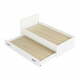 Bela postelja s prostorom za shranjevanje 80x190 cm Sofia – Kalune Design