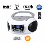 Trevi CMP 510 Boombox, DAB/DAB+, CD predvajalnik, USB, MP3, bel