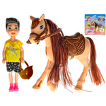 Akcijska figura 13 cm s konjem 14,5 cm