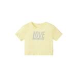 Otroški bombažen t-shirt Tom Tailor rumena barva - rumena. Otroški T-shirt iz kolekcije Tom Tailor. Model izdelan iz tanke, elastične pletenine. Izjemno udoben material, izdelan iz naravnih vlaken.