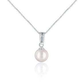 JwL Luxury Pearls Elegantna ogrlica z morskim biserom in kristali JL0658 (verižica