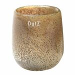 WEBHIDDENBRAND DutZ steklena vaza, Cev, višina 13 cm, premer 10 cm, barva srebrno rjava