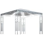 vidaXL Paviljon z lučkami 300x300 cm krem