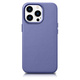 iCARER case leather cover, torbica iz pravega usnja za iphone 14 pro max, svetlo vijolična (wmi14220708-lp) (združljivo z magsafe)