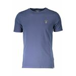 T-shirt Aeronautica Militare moški, mornarsko modra barva - mornarsko modra. T-shirt iz kolekcije Aeronautica Militare. Model izdelan iz tanke, rahlo elastične pletenine.