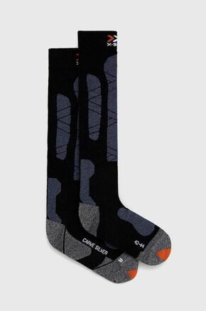 Smučarske nogavice X-Socks Carve Silver 4.0 - črna. Smučarske nogavice iz kolekcije X-Socks. Model izdelan iz termoaktivnega materiala z merino volno.