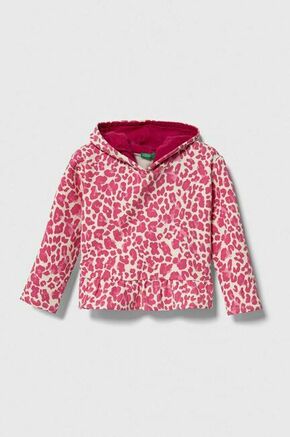 Otroški pulover United Colors of Benetton roza barva