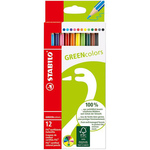 Stabilo "GreenColours" barvice, 12 različnih barv