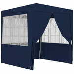 shumee Profesionalen vrtni šotor s stranicami 2,5x2,5 m moder 90 g/m2