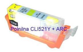 FENIX C-CLI521Y ARC kartuša brez črnila z auto reset čipom ( ARC ) - polnilna