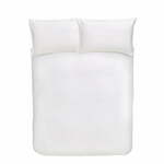 Belo bombažno satenasto posteljno perilo Bianca Classic, 135 x 200 cm