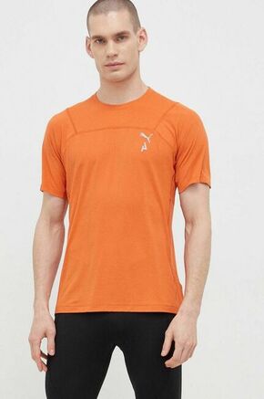 Kratka majica za tek Puma Seasons oranžna barva - oranžna. Kratka majica za tek iz kolekcije Puma. Model izdelan iz materiala