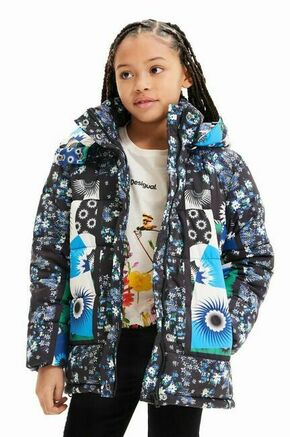 Otroška jakna Desigual - modra. Otroški jakna iz kolekcije Desigual. Podložen model
