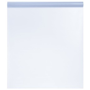Vidaxl Folija za okna statična matirana prozorna siva 60x1000 cm PVC