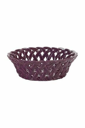 Košara za sadje Bahne Ay17 - vijolična. Košara za sadje iz kolekcije Bahne. Model izdelan iz keramike.
