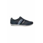 Geox čevlji - mornarsko modra. Čevlji iz kolekcije Geox. Model izdelan iz kombinacije naravnega usnja in tekstilnega materiala.