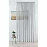 Siva prosojna zavesa 300x245 cm Carmine – Mendola Fabrics