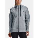 Under Armour Pulover Rival Fleece FZ Hoodie-GRY S