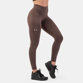 Nebbia Classic High-Waist Performance Leggings Brown XS Fitnes hlače