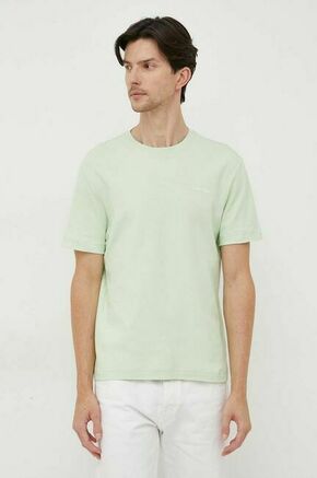 Bombažna kratka majica Calvin Klein zelena barva - zelena. Kratka majica iz kolekcije Calvin Klein