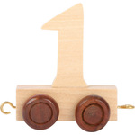 Vagon lesenega tira - naravno število - številka 1