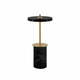 Črna marmorna LED zatemnitvena namizna svetilka s kovinskim senčnikom (višina 25,5 cm) Asteria Move Mini – UMAGE