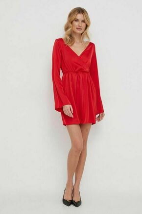 Obleka XT Studio rdeča barva - rdeča. Obleka iz kolekcije XT Studio. Model izdelan iz enobarvne tkanine. Model iz tkanine