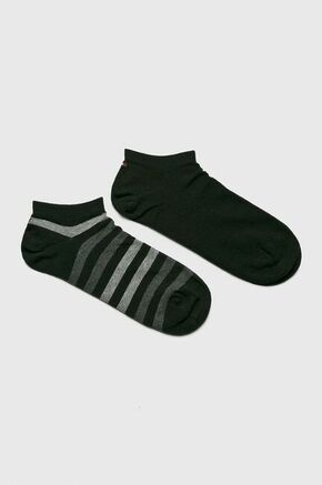 Tommy Hilfiger nogavice (2-pack) - črna. Kratke nogavice iz zbirke Tommy Hilfiger. Model iz elastičnega materiala. Vključena sta dva para