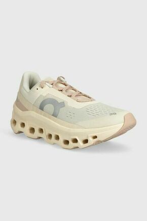 Tekaški čevlji On-running Cloudmonster bež barva - bež. Tekaški čevlji iz kolekcije On-running. Model zagotavlja blaženje stopala med aktivnostjo.
