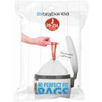 Brabantia PerfectFit vrečke za smeti za Bo Touch Bin - praktično pakiranje - 20-25L (J) - 40 kosov