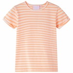 vidaXL Otroška majica neon oranžna 140