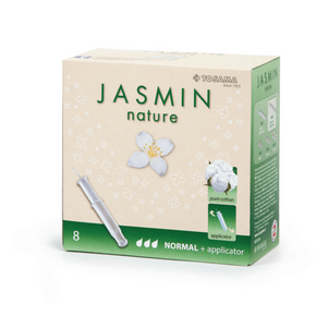 Jasmin Nature bombažni higienski tamponi z aplikatorjem Normal