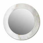 tulup.si Tiskano okroglo ogledalo Sijoči marmor fi 100 cm