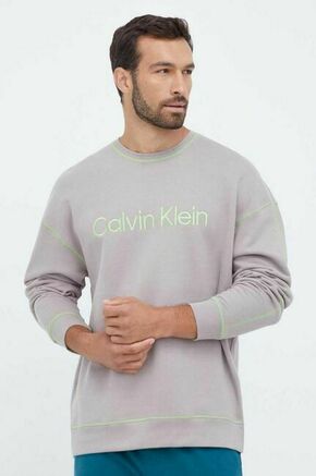 Bombažna majica Calvin Klein Underwear siva barva - siva. Pulover iz kolekcije Calvin Klein Underwear