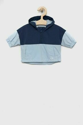 Otroška jakna GAP - modra. Otroška Jakna iz kolekcije GAP. Prehoden model izdelan iz materiala v različnih barvah. Lahek material