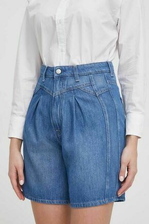Jeans kratke hlače Pepe Jeans ženski - modra. Kratke hlače iz kolekcije Pepe Jeans