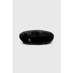 Baretka Kangol črna barva - črna. Baretka iz kolekcije Kangol. Model izdelan iz enobarvnega materiala.