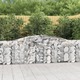 Vidaxl Obokane gabion košare 3 kosi 400x30x100/120 cm pocinkano železo