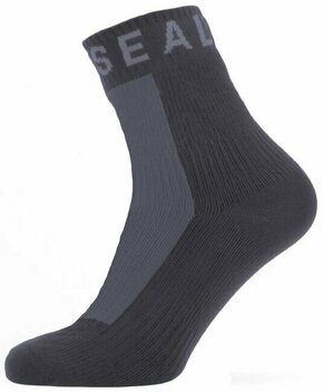 Sealskinz Waterproof All Weather Ankle Length Sock with Hydrostop Black/Grey S Kolesarske nogavice