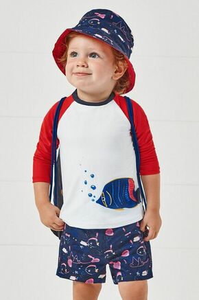 Otroške kopalne kratke hlače Mayoral rdeča barva - rdeča. Otroško kopalne kratke hlače iz kolekcije Mayoral. Model izdelan iz vzorčastega materiala.