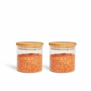 Steklene posode za shranjevanje živil v kompletu 2 ks moke/testenin – Bonami Essentials