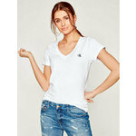 Calvin Klein Jeans Majica J20J213716 Bela Regular Fit