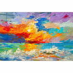 Steklena slika 70x50 cm Abstract Sunset – Wallity