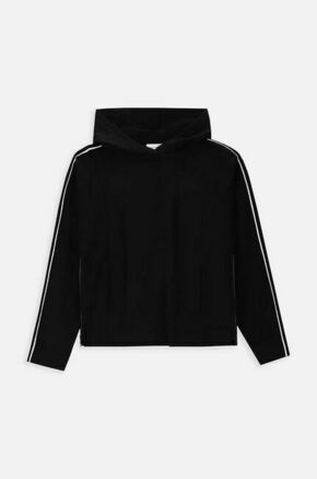 Otroški bombažen pulover Coccodrillo črna barva