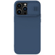 Nillkin camshield silky silikonski ovitek za iphone 14 pro s pokrovom za kamero modri