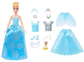 Disney Princess Bábika s kráľovskými šatami a doplnkami