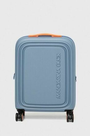 Kovček Mandarina Duck - modra. Kovček iz kolekcije Mandarina Duck. Model izdelan iz plastike.