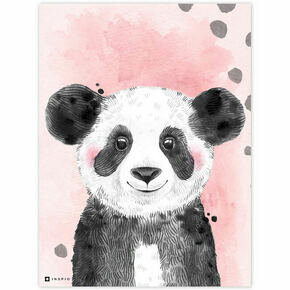 Slika za otroško sobo – barvita slika s pando
